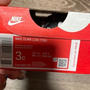 Toddler 3C Brand New Nike Dunks
